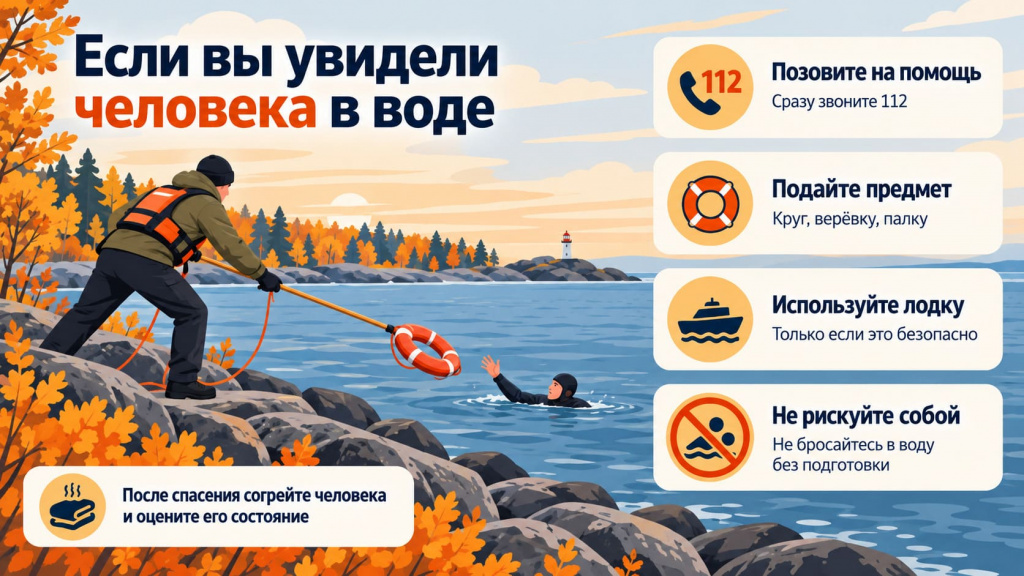 как спасти человека в воде